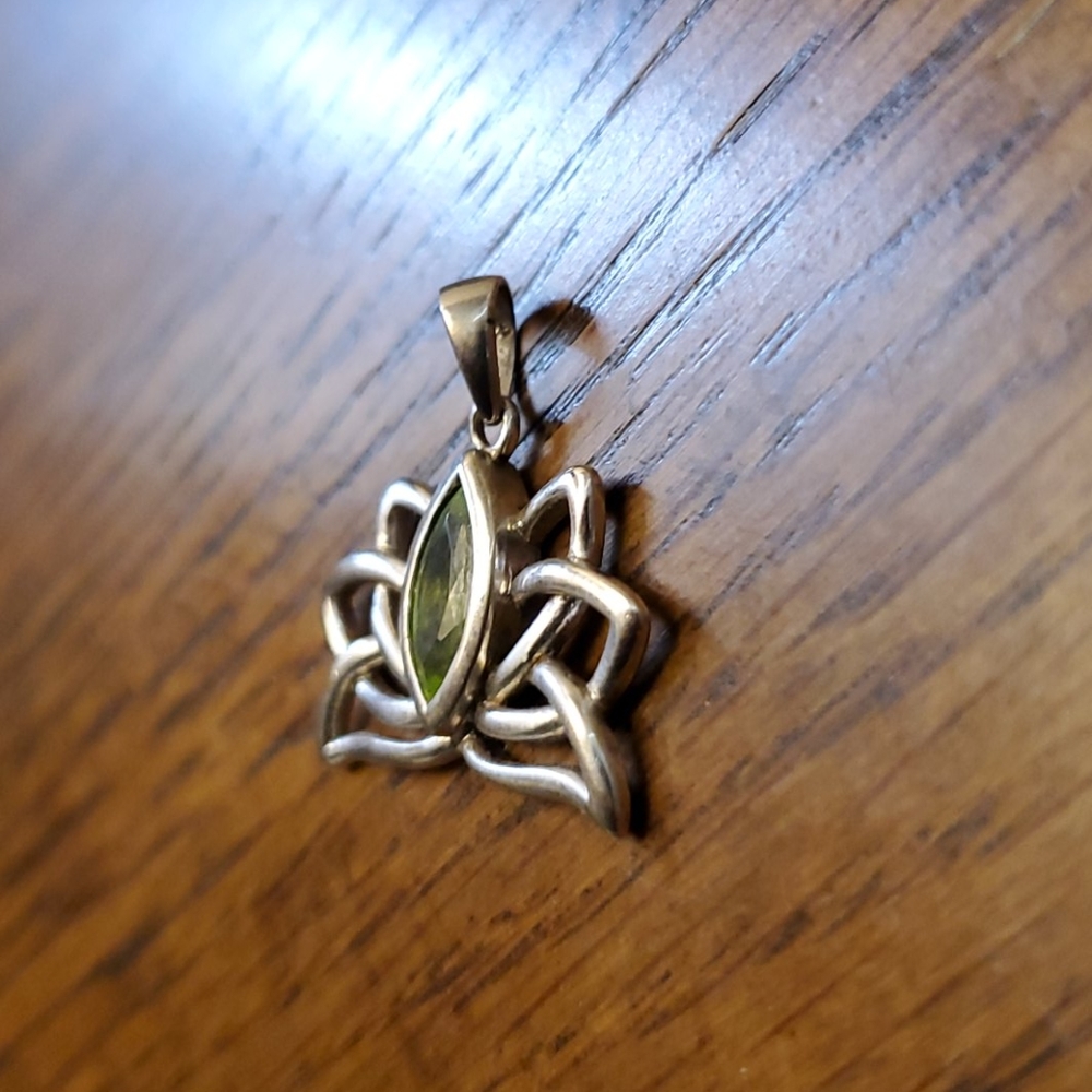 Sterling Silver Lotus Pendant View 2